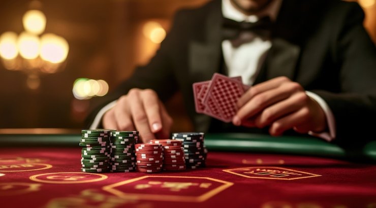 baim4d login live dealer blackjack table with real dealer and multilingual chat interface